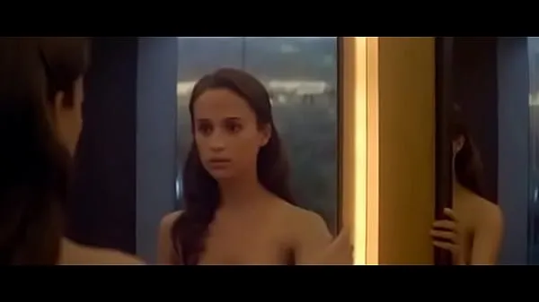 HD Alicia Vikander nude scenes in Ex Machina (2015 en iyi Videolar