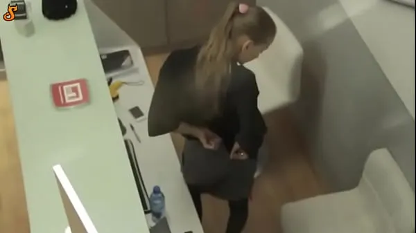 HD hot secretary comes from clothes during her work Skoftennet top Videos