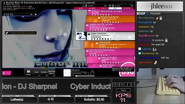 HD osu!mania | Cyber Induction [IcyWorld] DT | Played by jhlee0133 top Videos