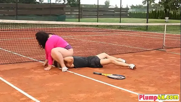 HD BBW milf won in tennis game claiming her price outdoor sex أعلى مقاطع الفيديو