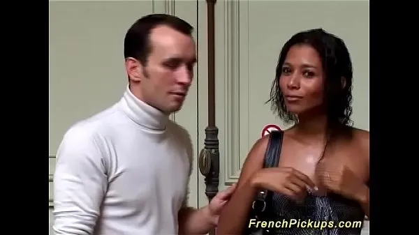 HD black french babe picked up for anal sex Video teratas