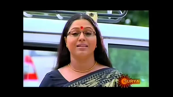 HD Mallu Serial Actress Lakshmi Priya Navel Through Saree top Videos