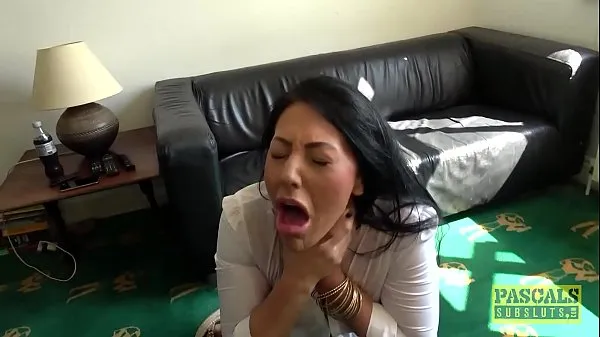 HD Candi Kayne gets throat fucked and gets a mouth full of cum topp videoer