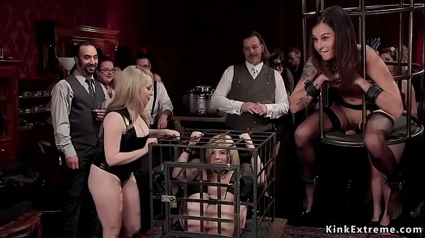 HD Caged sexy slaves in bdsm torment orgy κορυφαία βίντεο