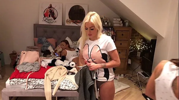 HD-Non Nude Tease of Czech Teens Party Lingerie and Mini Skirts Try On at Home topvideo's
