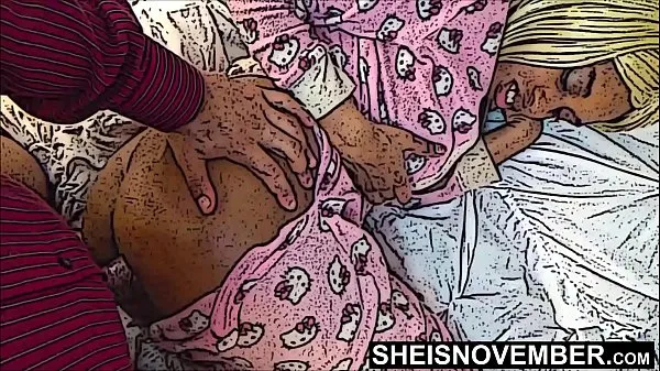 HD Невестка без цензуры, хентай, секс боком с большим членом, агрессивный отчим, миниатюрная черная красотка Msnovember в пижаме Hello Kitty на ноябрь топ видео