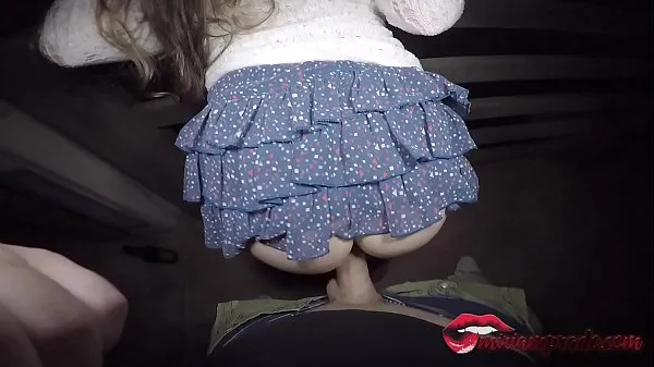 HD Horny big tits fucking in public on the bridge with hot creampie / Miriam Prado melhores vídeos