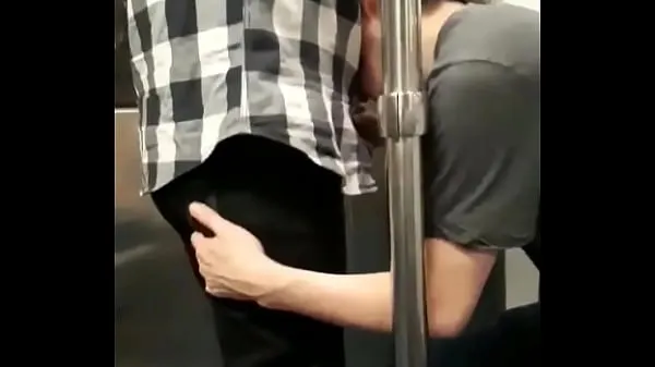 HD boy sucking cock in the subway top Videos