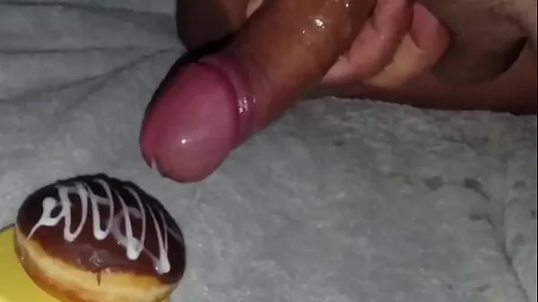HD Cum blasting and eating my Delicious glazed donut top Videos