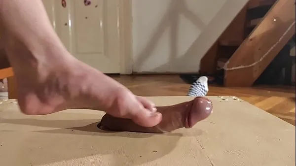 HD Oiled POV footjob with huge cumshot from beautiful mistress pt2 HD top Videos