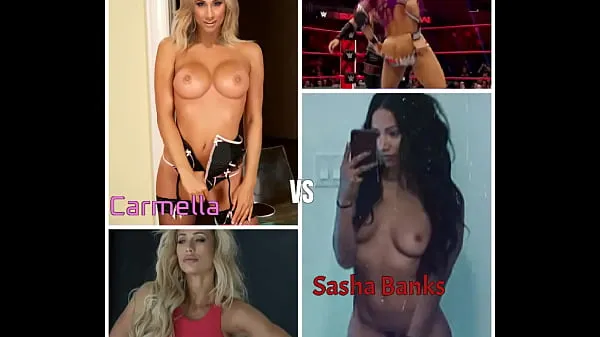 HD Who Would I Fuck? - Carmella VS Sasha Banks (WWE Challenge top Videos