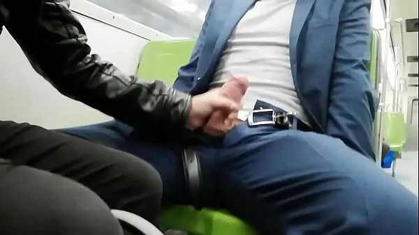 HD-Cruising in the Metro with an embarrassed boy topvideo's