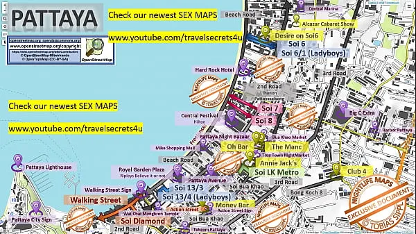 HD-Street prostitution map of Pattaya in Thailand ... street prostitution, sex massage, street workers, freelancers, bars, blowjob topvideo's