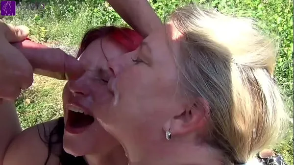 HD A teeniel and a milf were splashed and pissing on in public! Chapter 2 top Videos