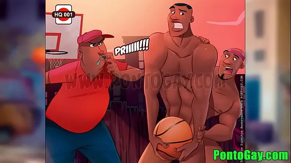 HD Gifted males playing basketball Video teratas