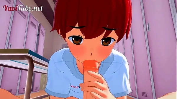 Najlepsze filmy w jakości HD Yaoi 3D - Naru x Shiro [Yaoiotube's Mascot] Handjob, blowjob & Anal