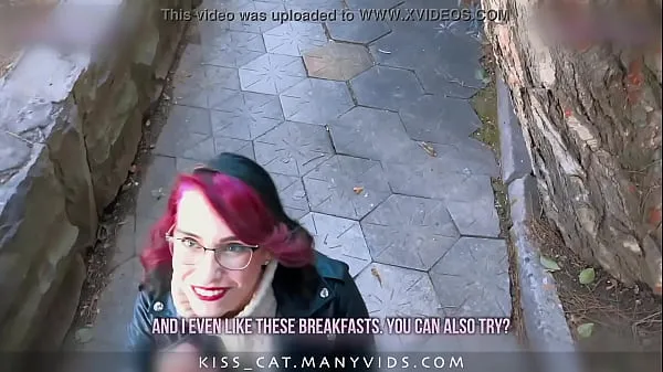 HD KISSCAT Love Breakfast with Sausage - Public Agent Pickup Russian Student for Outdoor Sex najlepšie videá