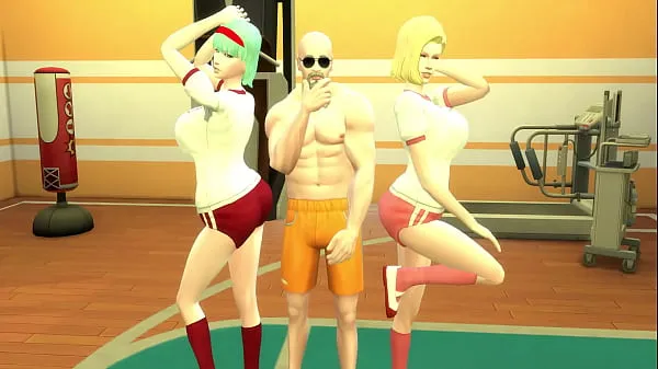 HD Perverted Master Roshi Trains and Number 18 Beautiful Hot Wives κορυφαία βίντεο