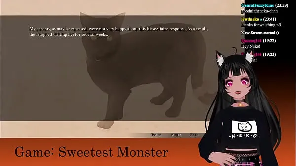 HD VTuber LewdNeko Plays Sweetest Monster Part 1 topp videoer