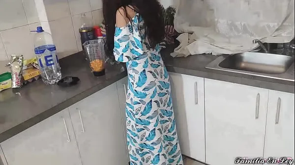 HD My Beautiful Stepdaughter in Blue Dress Cooking Is My Sex Slave When Her Is Not At Home top Videos