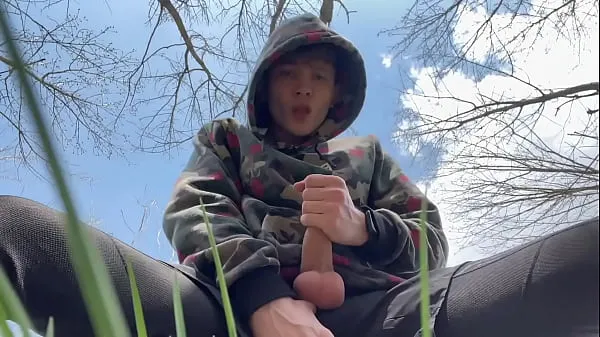 Video HD Sweet Boy Jerking his Big Dick (23cm) Outdoor / Huge Cumshot on Camera / Boy / Monster Dick hàng đầu
