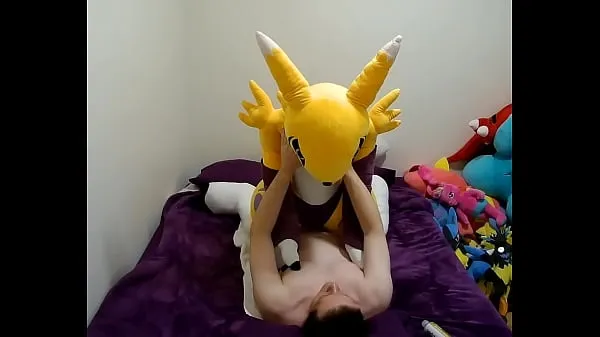 HD Quickie with Giant Renamon Plush κορυφαία βίντεο