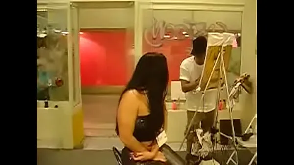 HD Monica Santhiago Porn Actress being Painted by the Painter The payment method will be in the painted one najboljši videoposnetki
