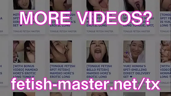 HD Japanese Asian Tongue Spit Fetish 인기 동영상