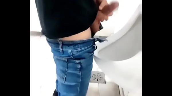 HD Rocked at the urinal to show who's boss top Videos