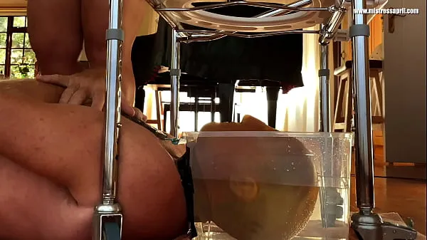 HD Dominatrix Mistress April - Slave in water toilet for κορυφαία βίντεο