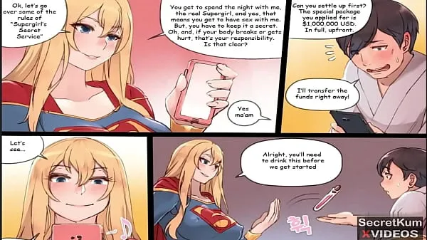 HD Supergirl - Marvel Super hero is a dirty prostitute at Night 인기 동영상