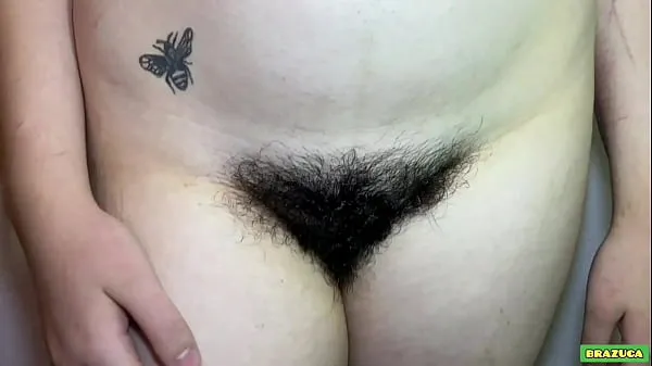 HD 18-year-old girl, with a hairy pussy, asked to record her first porn scene with me top videoer