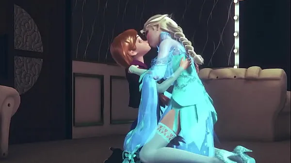 Najlepsze filmy w jakości HD Futa Elsa fingering and fucking Anna | Frozen Parody