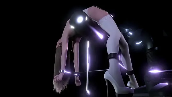 HD Blonde Girl on a BDSM Sex machine | 3D Porn najlepšie videá