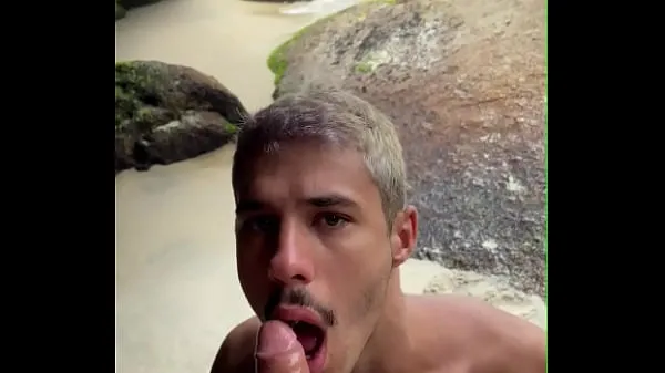 HD-the straight guy was on the beach and he wouldn't stop picking up his dick and looking at me, I had to go help him topvideo's