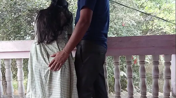 HD Desi girl did dirty work with her college teacher sitting on swing top Videos