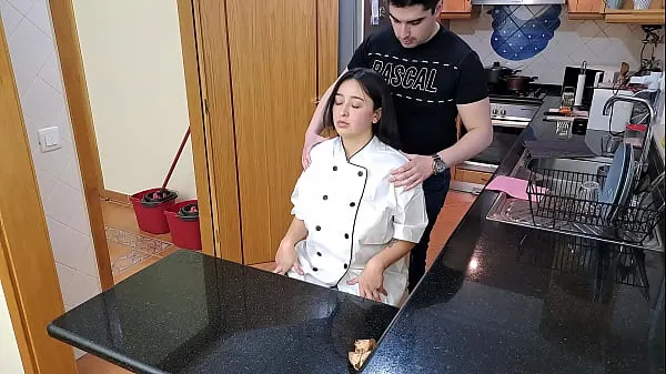 HD Private chef in high heels is seduced with a massage and gets internal cumshot en iyi Videolar