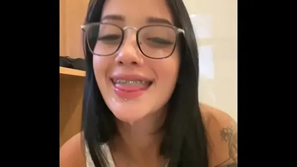 HD JOI Naughty student needs to pass the year and sucks teacher until she gets milk on her face - Wine Flaming melhores vídeos