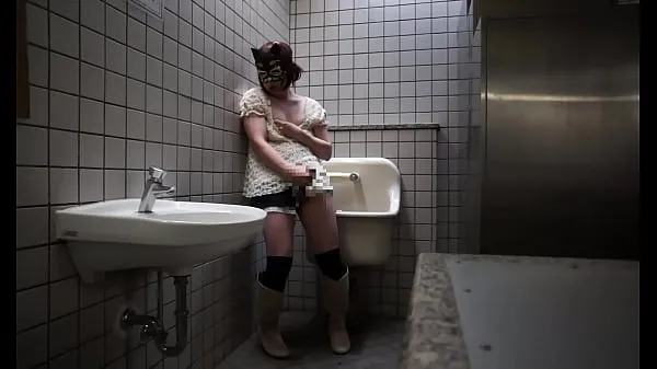 Video HD Japanese transvestite Ayumi masturbation public toilet 009 hàng đầu