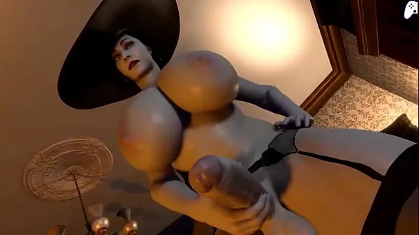 HD 4K) Lady Dimitrescu futa gets her big cock sucked by horny futanari girl and cum inside her|3D Hentai P2 शीर्ष वीडियो