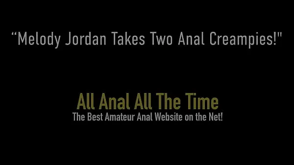 HD Double Dicked Anal Lover Melody Jordan Takes 2 Sticky Creampies nejlepší videa