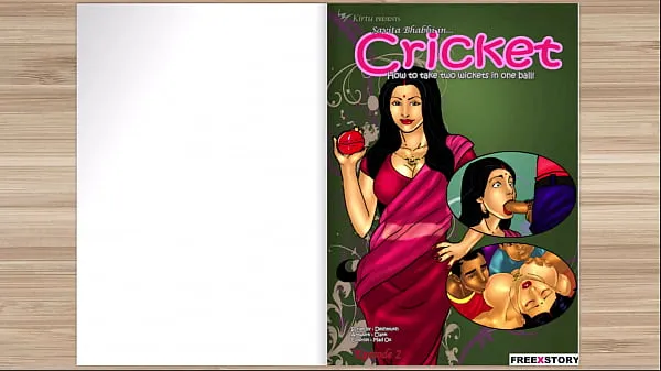 HD Savita Bhabhi Episode two The Cricket How to take two wickets in one ball with voice over in English najlepšie videá