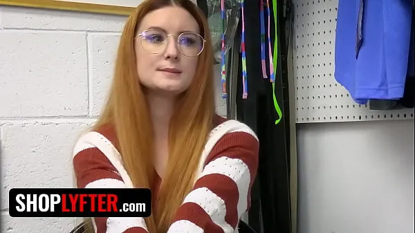 HD Shoplyfter - Redhead Nerd Babe Shoplifts From The Wrong Store And LP Officer Teaches Her A Lesson Video teratas