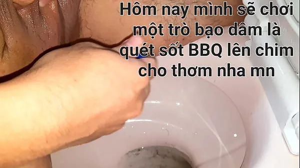 HD Brush BBQ sauce on dick शीर्ष वीडियो
