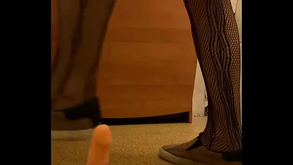 HD-Femboy sit on the big dick toys cross dress, sissy slut Russian anal topvideo's