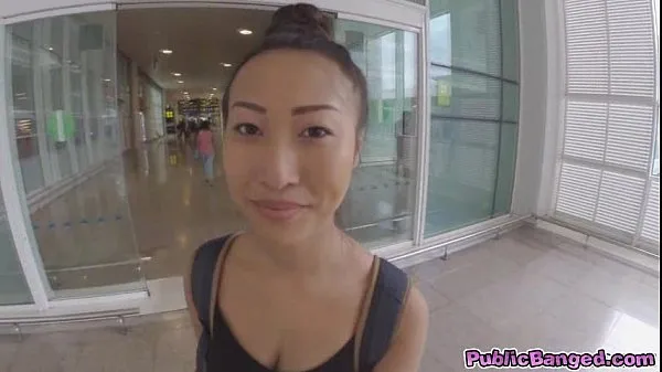 HD Big titted asian Sharon Lee fucked in public airport parking lot Video teratas
