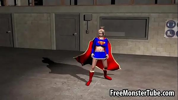 HD-Foxy 3D cartoon Supergirl riding a rock hard cock bästa videor